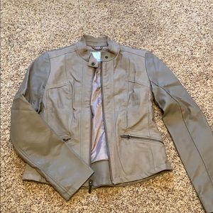 Xhilaration Tan leather jacket